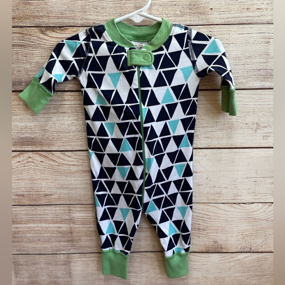 HANNA ANDERSSON ROMPER IN BLUE AND GREEN PRINT